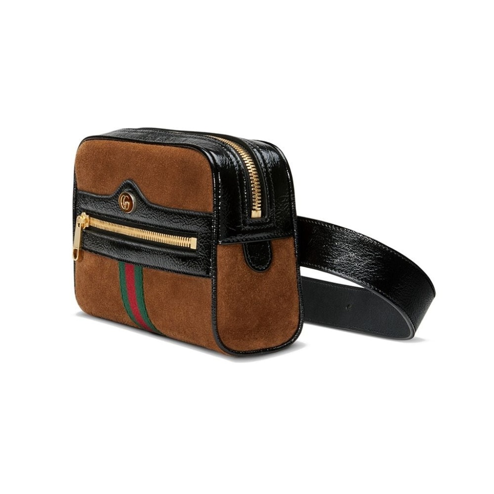 Gucci brown Ophidia Suede Belt Bag - Picture 10 of 14